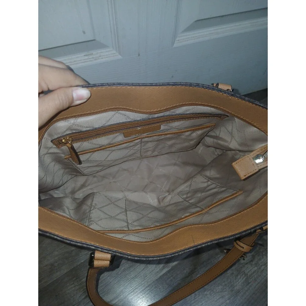 Michael Kors Brown Logo Tote Shoulder Bag